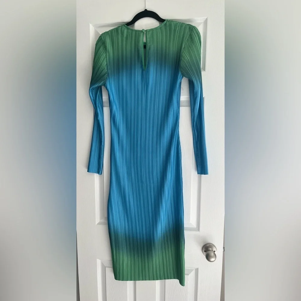 Free People x Arthur Apparel Box Pleat Midi Dress, Size 4 - Picture 6 of 8